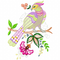 Jacobean Bird Embroidery Design 2 Jacobean Bird Embroidery Design 2